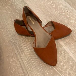 Burnt orange flats